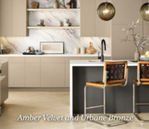 amber velvet and urban bronze